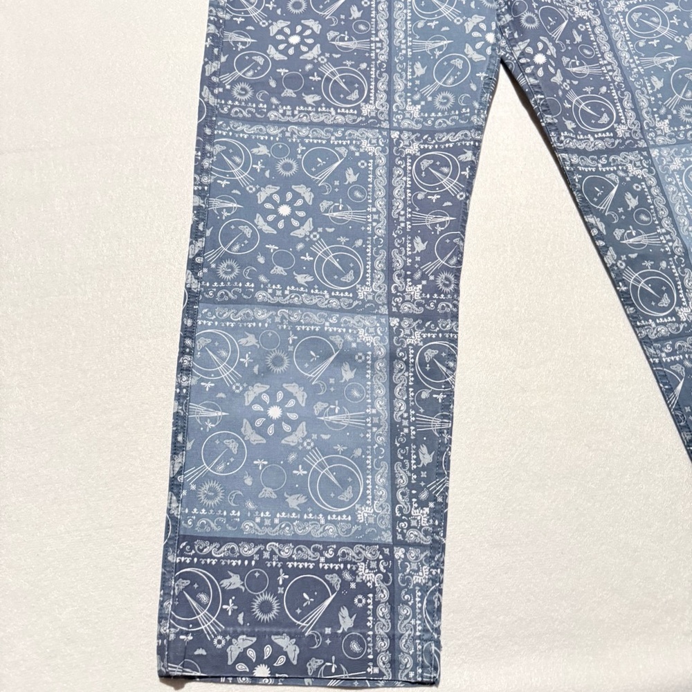 Levi's Premium Utility Bandana Printed Chore Pants Stretch Straight 36X32 NWT - Picture 3 of 10